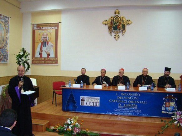 L'apertura ufficiale del Sinodo dei Vescovi Cattolici Orientali d'Europa ad Oradea, Romania