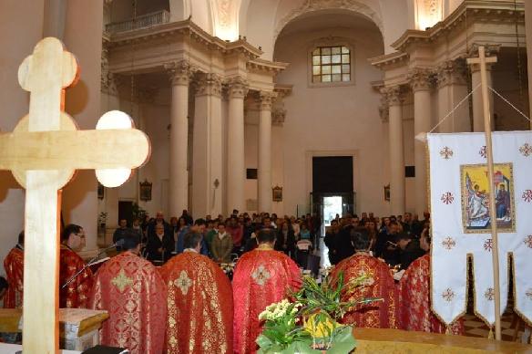 Slujba Tainei Sf. Maslu în Parohia românească Araceli din Vicenza