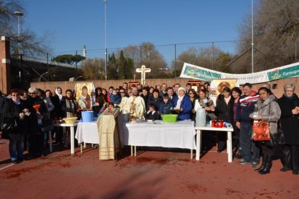 Botezul Domnului (Boboteaza), Epifania şi Sfinţirea  Mare a apei în parohia Flaminia-Euclide, Roma Nord