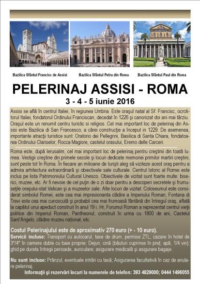 Invitaţie: Pelerinaj la Roma. "Pe urmele milostivirii"