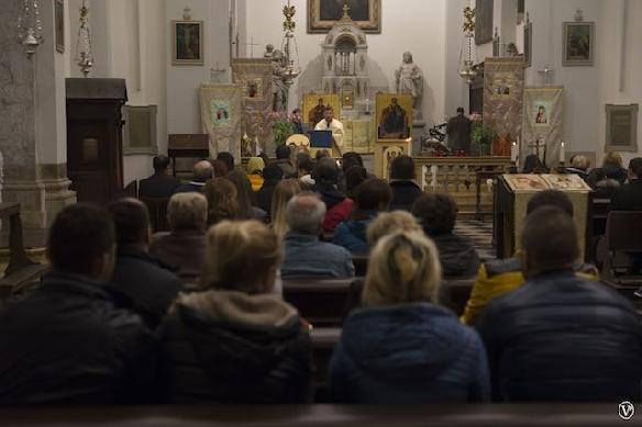 Învierea Domnului 2016 pentru românii din Friuli la Misiunea Românească "Sf. Cristofor" din Udine