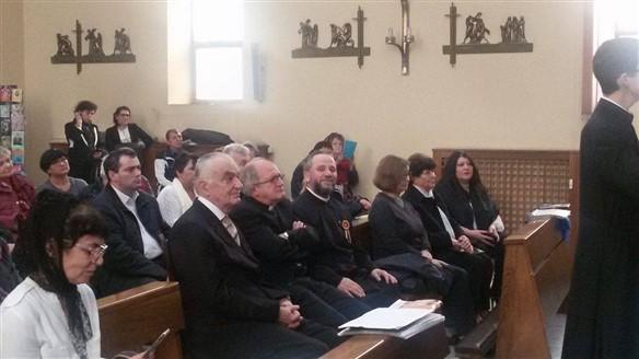 La visita dell'ambasciatore della Romania presso la Santa Sede, Liviu-Petru ZĂPÎRŢAN, nella parrocchia greco-cattolica Ss. Tre Gerarchi, Roma Nord