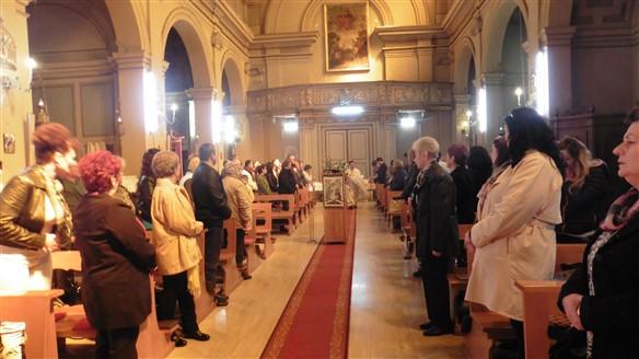 Intrarea în biserica nouă de Florii la Forlì