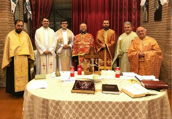 Sfântul Maslu cu 7 preoţi în parohia Sfinţii Trei Ierarhi Roma Nord